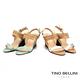 Tino Bellini巴西進口線條姿態楔型涼鞋_水藍 product thumbnail 6