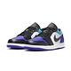 Nike Air Jordan 1 Low 男鞋 黑紫色 拼接 AJ1 喬丹 經典 休閒鞋 553558-154 product thumbnail 2