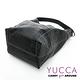 YUCCA -個性鱷魚紋牛皮水桶包 -黑色-D0044001C56 product thumbnail 5