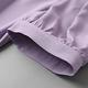 初色  法式溫柔釘珠襯衫A字印花雪紡衣裙套裝-紫色-(M-2XL可選) product thumbnail 4