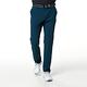 【Lynx Golf】Korea 男款後腰異材質剪接設計平口休閒長褲-藍綠色 product thumbnail 3