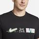 Nike 短袖 NSW Tee 男款 黑 羅紋 滿版 標語 大自然 短T 棉T FB9775-010 product thumbnail 7