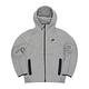 Nike 外套 NSW Tech Fleece Windrunner 男款 灰 黑 連帽外套 拉鍊口袋 跑步 FB7922-063 product thumbnail 2