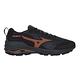 MIZUNO WAVE RIDER GTX SW 男慢跑鞋-4E-超寬楦 J1GC228051 黑灰橘 product thumbnail 2