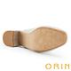 ORIN 牛皮個性金屬飾釦中跟穆勒鞋 米色 product thumbnail 6