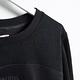 SOMETHING 燈芯絨拼接設計厚長袖T恤-女-黑色 product thumbnail 5
