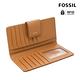 FOSSIL Logan 真皮扣式RFID防盜中長夾-焦糖色 SL7830235 product thumbnail 3