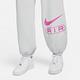 Nike 長褲 Air Pants 女款 灰 粉 毛圈布 抽繩 中腰 寬鬆 棉褲 褲子 FN1903-025 product thumbnail 9