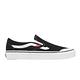 Vans 懶人鞋 Classic Slip-On 138 男鞋 女鞋 黑 白 刺繡 帆布 休閒鞋 情侶鞋 VN000BW36BT product thumbnail 6