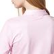 【Lynx Golf】女款吸濕排汗壓光冰涼紗彩色鈕扣長袖立領POLO衫-淺粉色 product thumbnail 5