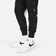 Nike 長褲 NSW Swoosh Pants 男款 運動休閒 抽繩褲頭 口袋 窄管 大勾 黑 白 DD6092-010 product thumbnail 6