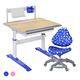 【SingBee欣美】 LeTaHo手拉雙板成長桌+131椅-藍/粉 (兒童成長椅組/升降書桌椅/台灣製) product thumbnail 2