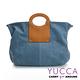YUCCA - 日系風簡約牛皮包-藍色D0100170C77 product thumbnail 4