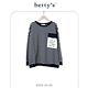 betty’s貝蒂思　寬版撞色條紋口袋圓領T-shirt(共二色) product thumbnail 7