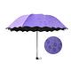[X-BIKE] 晴雨兩用 95cm傘面女士直炳荷葉邊摺疊傘 遇雨變色傘面/加厚抗UV黑膠 XUB-T311 (兩入) product thumbnail 2