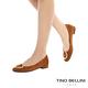 Tino Bellini 優雅環飾麂皮小方頭微跟娃娃鞋 _ 黑 product thumbnail 7