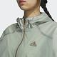 Adidas FOT WVN JKT [HY2828] 女 連帽外套 亞洲版 運動 訓練 休閒 寬鬆 褶皺 防潑水 綠 product thumbnail 5