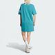 adidas 洋裝 女款 運動洋裝 長版上衣 三葉草 亞規 TEE DRESS 藍綠 IM1837 product thumbnail 2