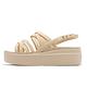 Crocs 涼鞋 Brooklyn Strappy Low Wedge 女鞋 米色 奶茶色 厚底 細帶 中跟 206751212 product thumbnail 2