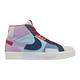 Nike 滑板鞋 Zoom Blazer Mid 運動 男女鞋 SB 異材質拼接 氣墊 避震 情侶款 藍 紫 DA8854-500 product thumbnail 6