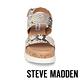 STEVE MADDEN-BRENDA 蛇皮金屬扣環跳色厚底涼鞋-金色 product thumbnail 4