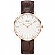 DW Daniel Wellington 深棕色鱷魚皮革錶-金框/36mm product thumbnail 2