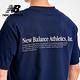 【New Balance】 背面標語寬鬆短袖上衣_男性_藍色_MT41588NNY product thumbnail 3