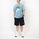 Nike 短袖上衣 NSW Premium Tee 男款 水藍色 四勾 大LOGO 環保材質 短T DV3317-494 product thumbnail 5