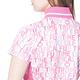 【Lynx Golf】女款吸濕排汗合身版水波紋組織繽紛印花短袖立領POLO衫/高爾夫球衫-粉紅色 product thumbnail 7