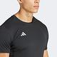Adidas Adizero E Tee [IN1156] 男 短袖 上衣 亞洲版 運動 慢跑 訓練 修身 吸濕排汗 黑 product thumbnail 5