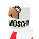 MOSCHINO 針織泰迪熊字母反摺羊毛帽(灰白色) product thumbnail 5