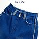 betty’s專櫃款   個性造型鬚邊牛仔寬褲(深藍) product thumbnail 4