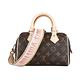 LV Speedy Bandoulière 20 Monogram帆布手提斜背兩用波士頓包(咖啡x粉) product thumbnail 2