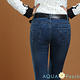 刷色設計內裡加絨牛仔褲 (深藍色)-AQUA Peach product thumbnail 3