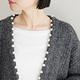 AMERICAN HOLIC  珍珠車縫裝飾針織開襟衫 product thumbnail 5