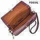 FOSSIL Ainsley 真皮翻蓋斜背包-勃根第酒紅 SHB3068609 product thumbnail 3