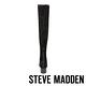STEVE MADDEN-GEORGETTE 絨面尖頭粗跟超長筒彈性套靴-絨黑色 product thumbnail 5