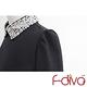 亮片珠珠造型領雪紡襯衫(共二色)-f-diva product thumbnail 5