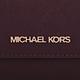 MICHAEL KORS - 金字防刮釦式後拉鍊三折長夾 (酒紅) product thumbnail 7