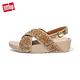 FitFlop LULU SHIMMERFOIL BACK-STRAP SANDALS 經典可調整式後帶涼鞋-女(金色) product thumbnail 3