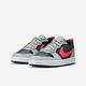 NIKE COURT BOROUGH LOW RECRAFT (GS) 男女大童休閒鞋-灰藍紅-DV5456003 product thumbnail 3