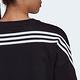 Adidas W FI 3S TEE HE0308 女 短袖上衣 T恤 亞洲版 寬鬆 棉質 舒適 運動 訓練 黑 product thumbnail 6