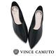 Vince Camuto 小羊皮素面尖頭平底鞋-黑色 product thumbnail 3