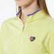 【Lynx Golf】女款遠紅外線保暖內刷毛彩色植絨LOGO長袖立領POLO衫-亮黃色 product thumbnail 5