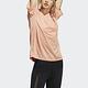 Adidas TRNG 3S TEE [H51188] 女 短袖 上衣 T恤 亞洲版 運動 訓練 健身 吸濕 排汗 粉橘 product thumbnail 2