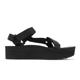 Teva 厚底涼鞋 W Flatform Universal 黑 全黑 女鞋 基本款 織帶 1008844BLK product thumbnail 3