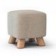 【AOTTO】日系無印風實木方形椅凳 換鞋凳 矮凳(買一送一 三色可選) product thumbnail 6