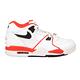 NIKE AIR FLIGHT 89 EMB 男籃球鞋-經典 復古 街頭籃球 氣墊 CZ6097100 白橘黑 product thumbnail 2