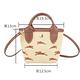 LONGCHAMP Le Panier Pliage XS 麥穗紋帆布手提/斜背托特包(棕色) product thumbnail 6