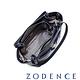 ZODENCE 多彩玩色牛皮經典釦環手提肩揹包 藍 product thumbnail 3